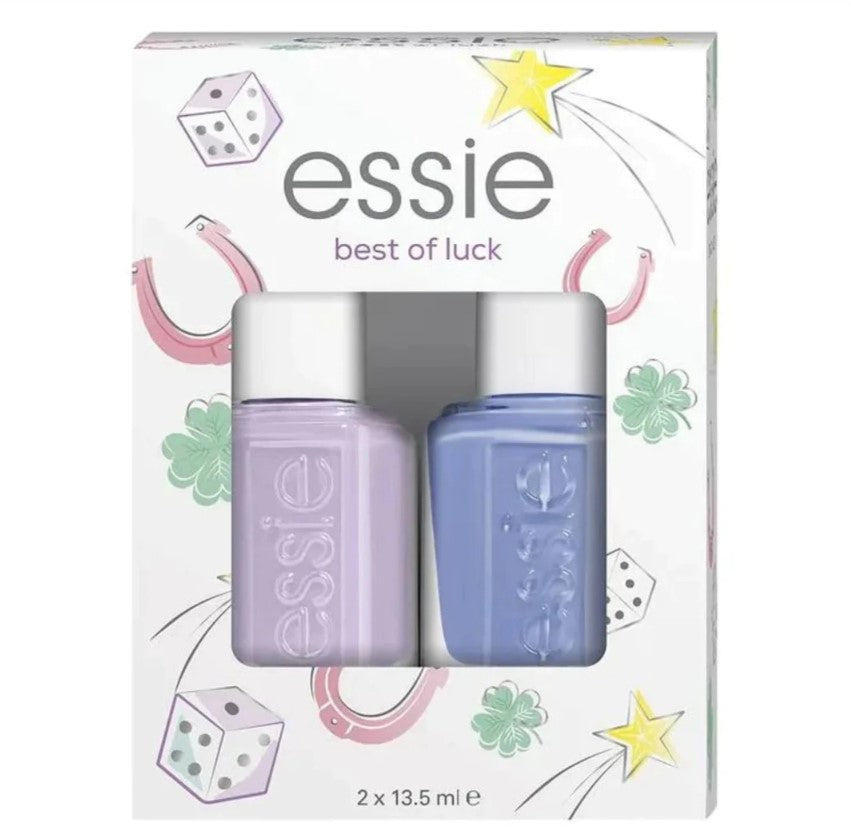 Essie Duo Set "Best of Luck" containing Go Ginza and Bikini So Teeny Nail Polishes