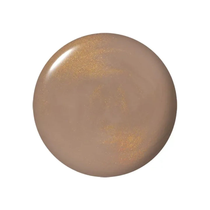 OPI Fall-ing for Milan Neutral/Nude Sandy Brown with Gold Shimmer Nail Polish from the OPI Muse of Milan Collection. OPI Item Product Code NLMI01