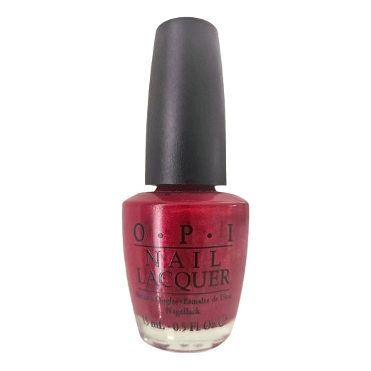 OPI Friar, Friar, Pants On Fire! Red Shimmer Polish. OPI Item Product Code NLB11