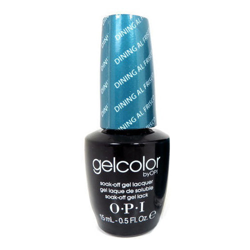 OPI GelColor Soak-Off Gel Nail Lacquer Polish in Dining Al Frisco. OPI Item Product Code GCF54
