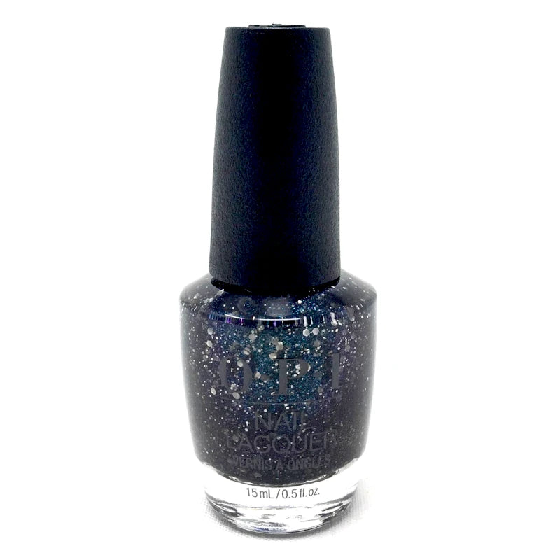 OPI I'm A Gem Black Glitter Nail Polish from the OPI Jewel Be Bold Collection. OPI Item Product Code HRP14