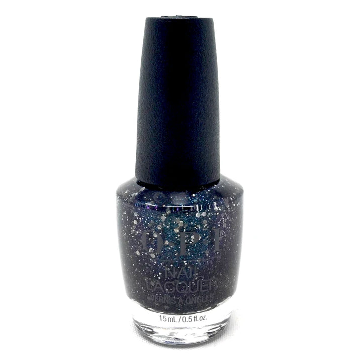 OPI I'm A Gem Black Glitter Nail Polish from the OPI Jewel Be Bold Collection. OPI Item Product Code HRP14