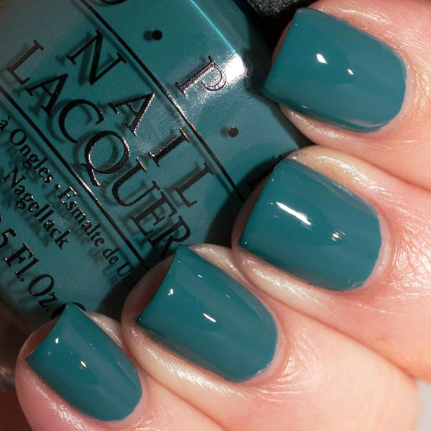 OPI Is That a Spear In Your Pocket? Teal Green Creme Nail Polish from the OPI Fiji Collection. OPI Product Code NLF85