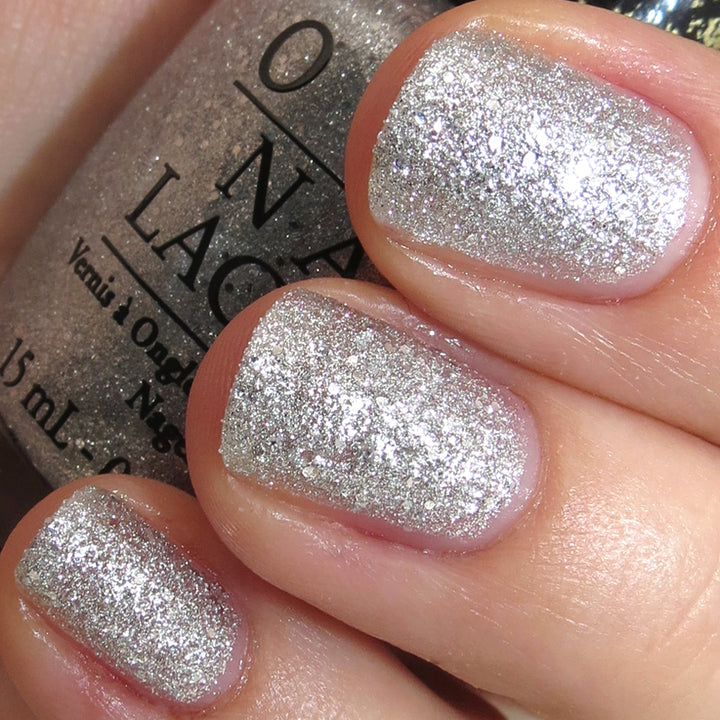 OPI It's Frosty Outside Silver Glitter Liquid Sand Nail Polish from the Mariah Carey Collection. OPI Item Product Code HLE20