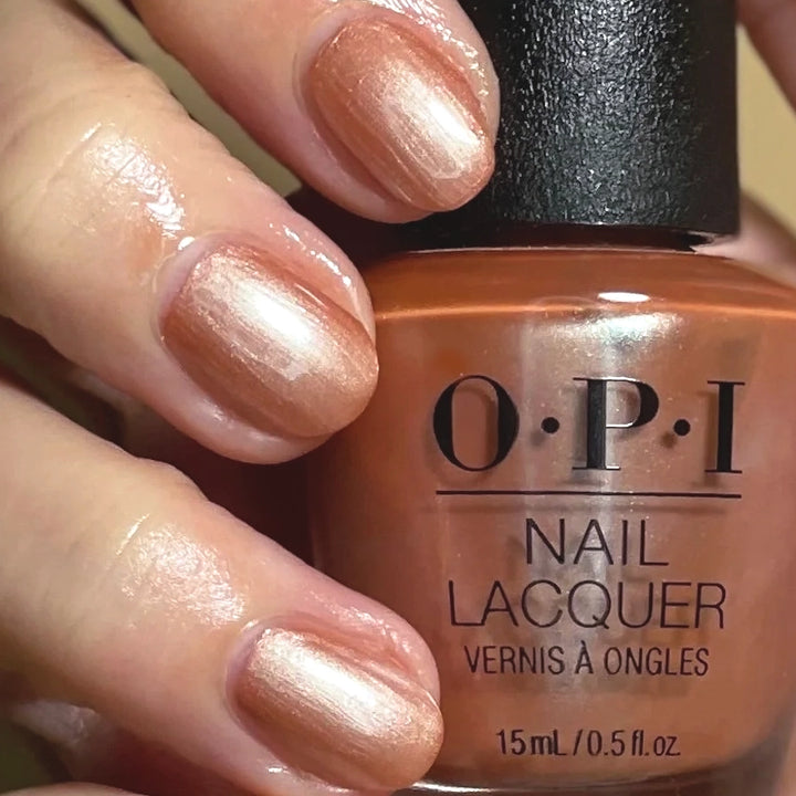 OPI Nomad's Dream Neutral/Nude Brown Nail Polish with a Shimmer Frost/Pearl Finish. OPI Item Product Code NLP02