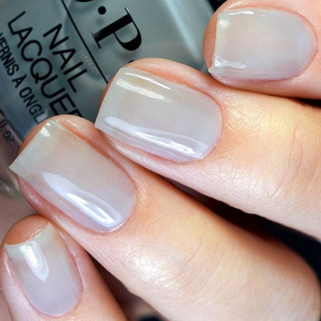 OPI Ring Bare-er Sheer Blue Grey Nail Polish from the OPI Always Bare For You Collection from 2019. OPI Item Product Code NLSH6