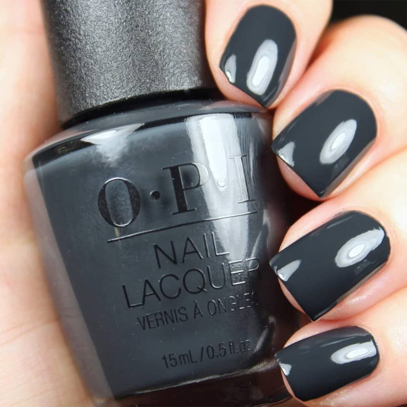 OPI Rub a Pub Pub Dark Grey Creme Nail Polish from the OPI Scotland Collection. OPI Item Product Code NLU18