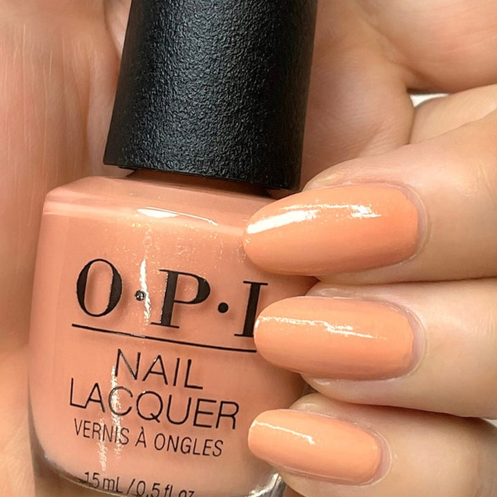 OPI The Future is You Orange Shimmer Nail Polish Lacquer from the OPI Power of Hue Collection. OPI Product Item Code NLB012