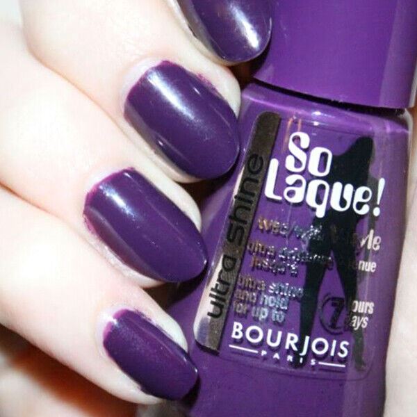 Bourjois Purple Fiction #63 So Laque! Ultra Shine Purple Creme Nail Enamel Polish