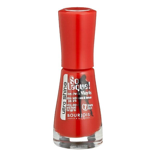 Bourjois Rouge Casino #25 So Laque! Ultra Shine Red Creme Nail Enamel Polish