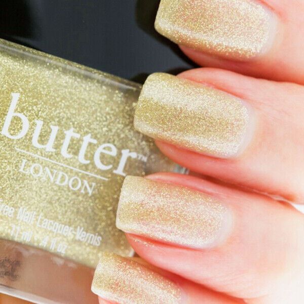 Butter London Lushington Sheer Gold Glitter Nail Lacquer