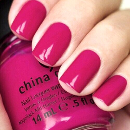 China Glaze Fuchsia #009 Dark Pink Creme Nail Lacquer Polish