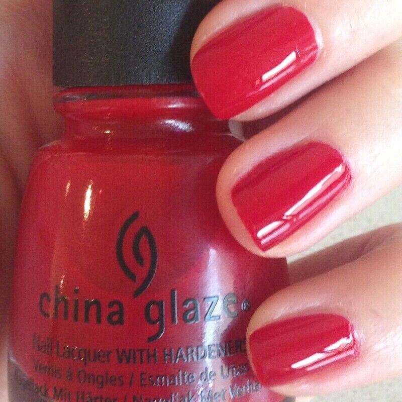 China Glaze High Roller #212 Red Creme Nail Lacquer Polish