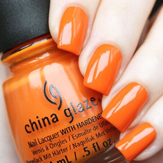 China Glaze Stoked To Be Soaked #1303 Orange Nail Lacquer Polish