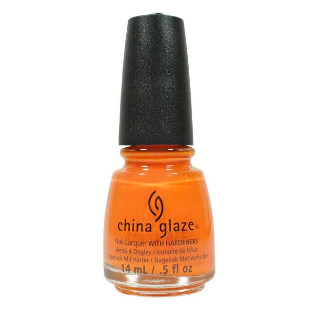 China Glaze Stoked To Be Soaked #1303 Orange Nail Lacquer Polish
