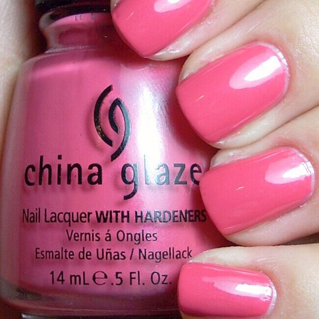 China Glaze Wild Mink #001 Pink Shimmer Nail Lacquer Polish