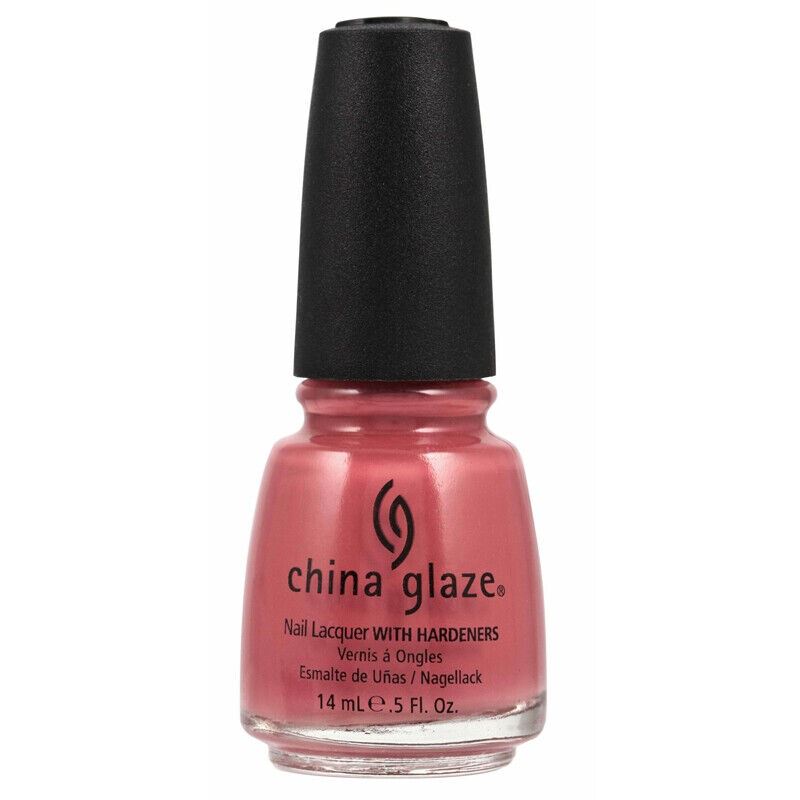 China Glaze Wild Mink #001 Pink Shimmer Nail Lacquer Polish