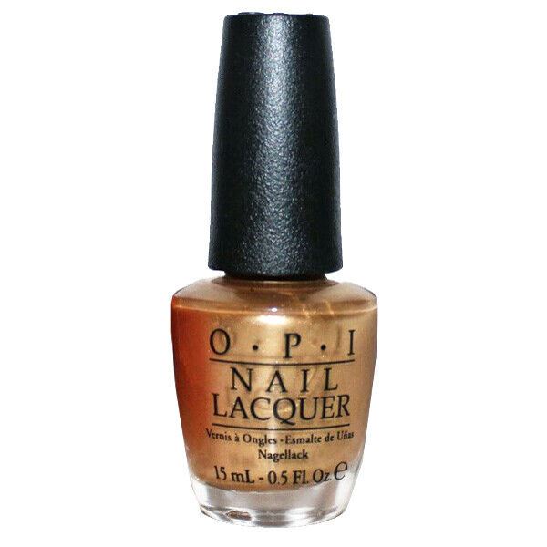 OPI 50 Years Of Style Gold Shimmer Nail Polish from the OPI x Ford Mustang Collection. OPI Product Code NLF69
