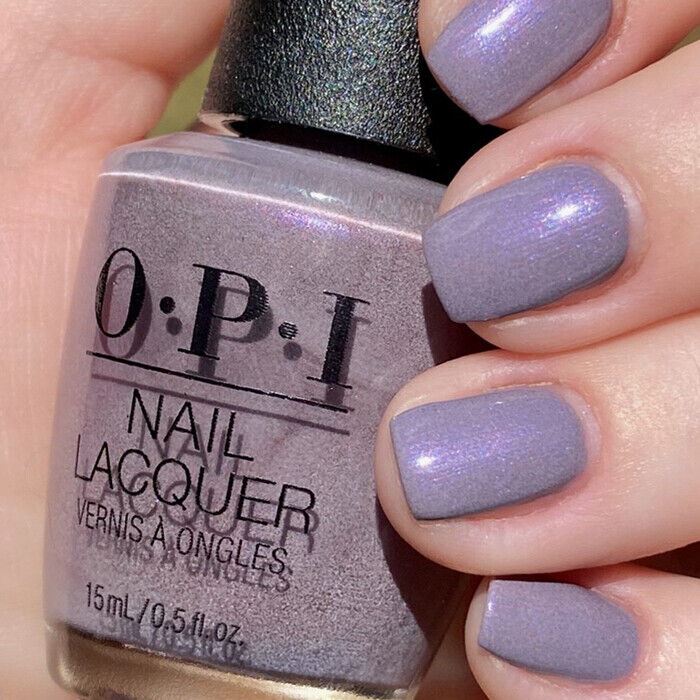 OPI Addio Bad Nails Ciao Great Nails Dusty Purple Shimmer Nail Polish from the OPI Muse of Milan Collection. OPI Item Product Code NLMI10