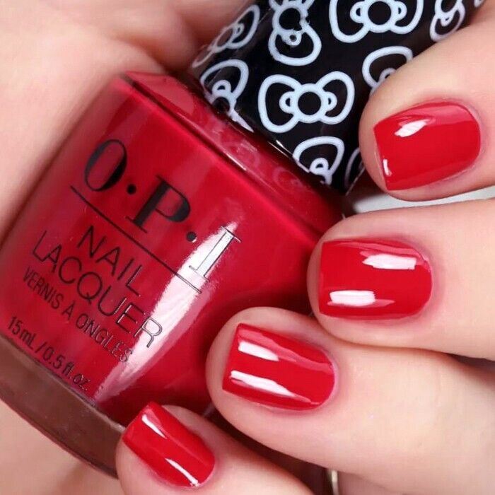 OPI All About The Bows Creme Nail Polish from the OPI x Hello Kitty Collection. OPI Item Product Code HRL04