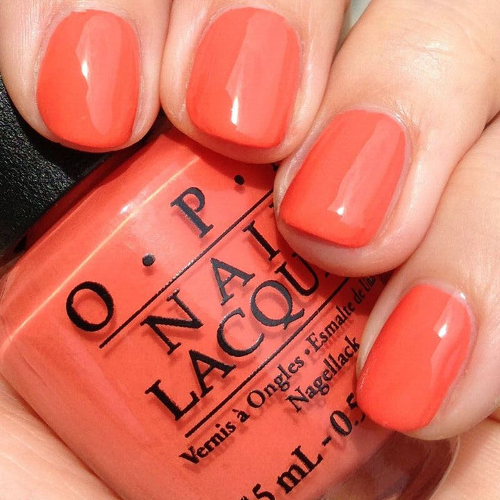OPI Can't Afjord Not To Coral Orange Creme Nail Polish