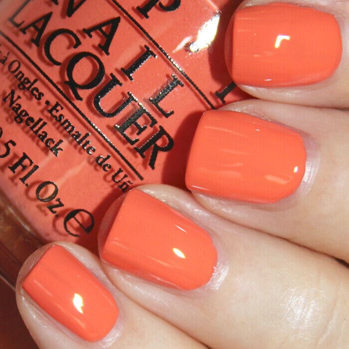 OPI Can't Afjord Not To Coral Orange Creme Nail Polish