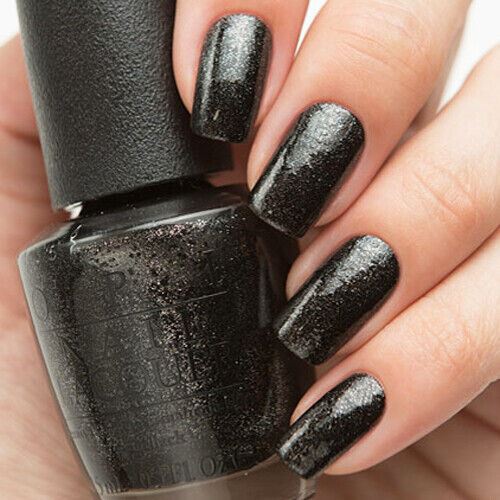 OPI Center Of The You-Niverse Dark Grey Glitter Nail Polish. OPI Product Code HRG38