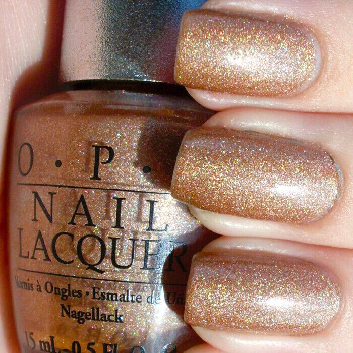 OPI Designer Series Nail Lacquer in Classic. Holographic Beige Nail Polish. OPI Item Product Code DS031