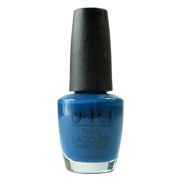 OPI Duomo Days, Isola Nights Blue Creme Nail Polish from the Muse of Milan Collection. OPI Item Product Code NLMI06