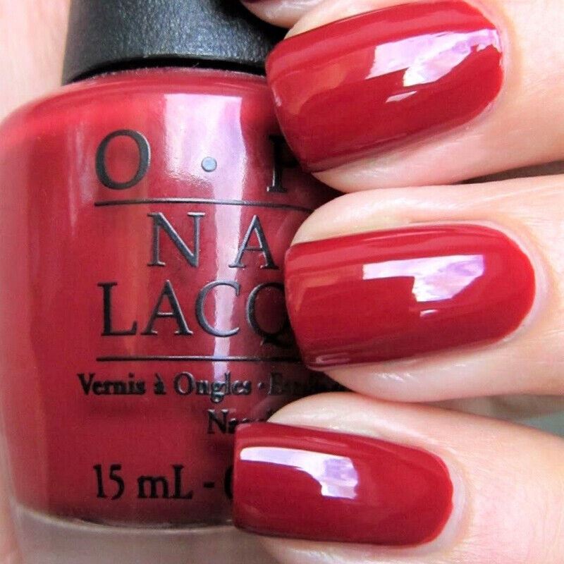 OPI First Date At The Golden Gate Red Creme Nail Polish from the OPI San Francisco Collection. OPI Product Code NLF64
