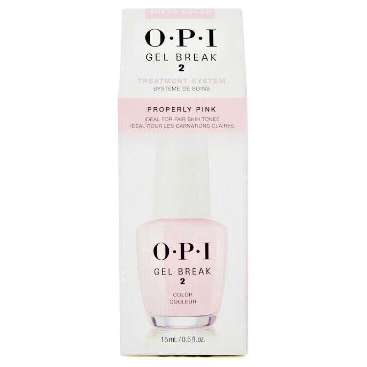 OPI Properly Pink Gel Break Treatment System Nail Polish