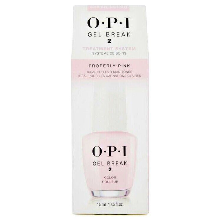 OPI Properly Pink Gel Break Treatment System Nail Polish