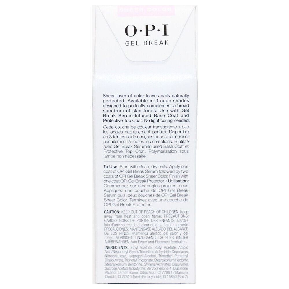OPI Properly Pink Gel Break Treatment System Nail Polish
