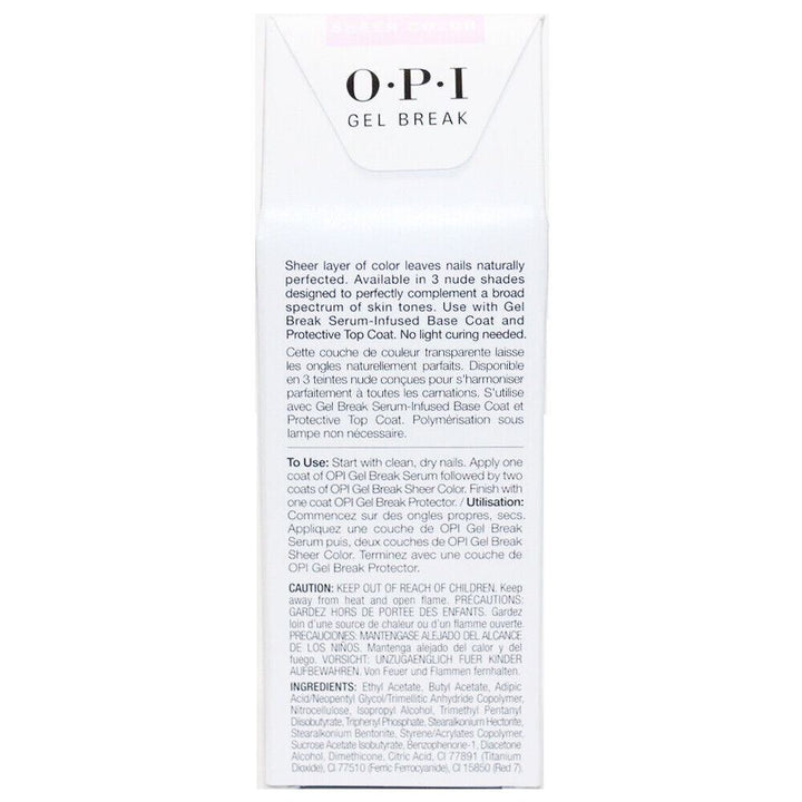 OPI Properly Pink Gel Break Treatment System Nail Polish