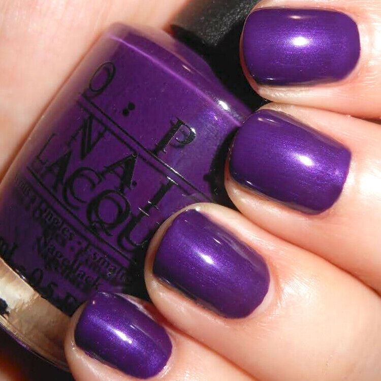 OPI I Carol About You Purple Shimmer Nail Polish from the OPI x Gwen Stefani Holiday Collection from 2014. OPI Item Product Code HRF03