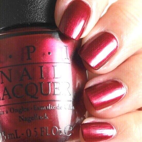 OPI I'm Not Really A Waitress Red Pearl Shimmer Nail Polish from the OPI Classics Collection. OPI Product Code Number NLH08