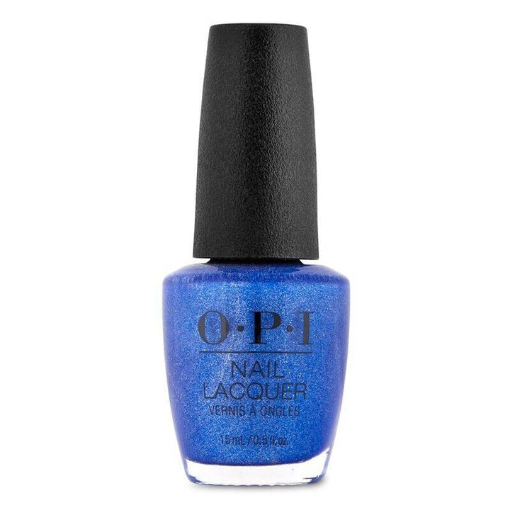 OPI LED Marquee Blue Holo Shimmer Nail Polish. OPI Product Code HRN10