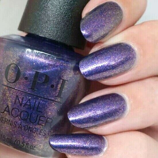 OPI Leonardo's Model Color Purple Shimmer Nail Polish from the OPI Muse of Milan Collection. OPI Item Product Code NLMI11