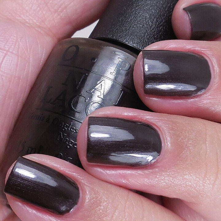 OPI Love Is Hot And Coal Shimmer Nail Polish from the OPI x Gwen Stefani Collaboration from 2014. OPI Item Product Code HRF06