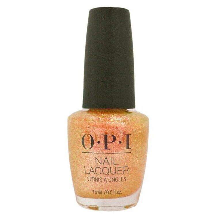 OPI Magic Hour Orange Yellow Shimmer Sheer Nail Polish from the OPI Hidden Prism Collection. OPI Item Product Code NLSR2