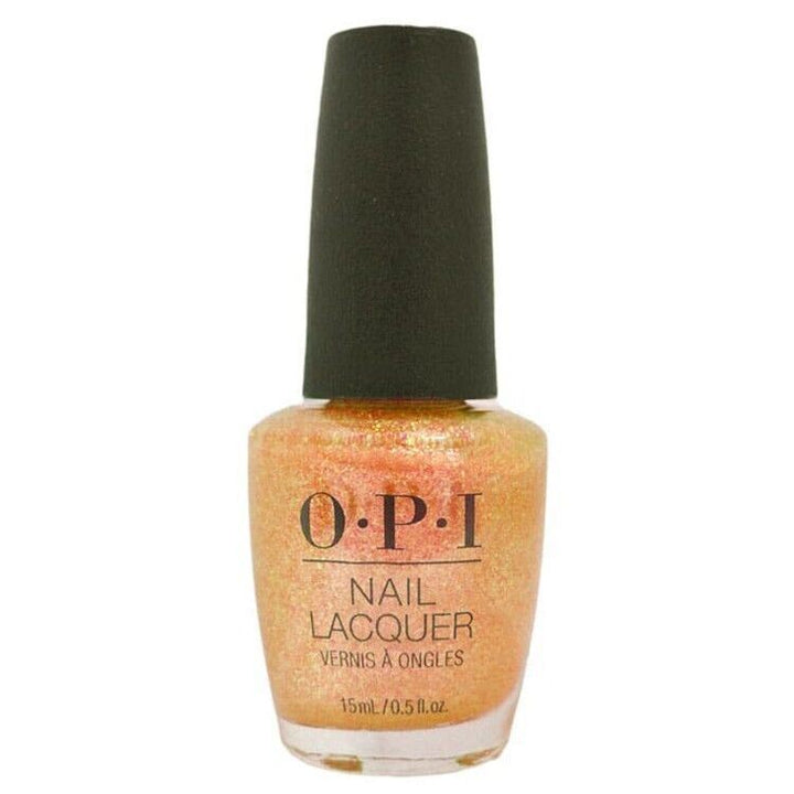 OPI Magic Hour Orange Yellow Shimmer Sheer Nail Polish from the OPI Hidden Prism Collection. OPI Item Product Code NLSR2