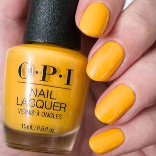 OPI Marigolden Hour Yellow Creme Nail Polish from the OPI Malibu Collection. OPI Item Product Code NLN82