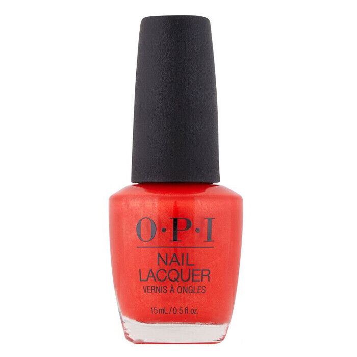 OPI PCH Love Song Vibrant Orange Shimmer Nail Polish from the OPI Malibu Collection. OPI Item Product Code NLN83