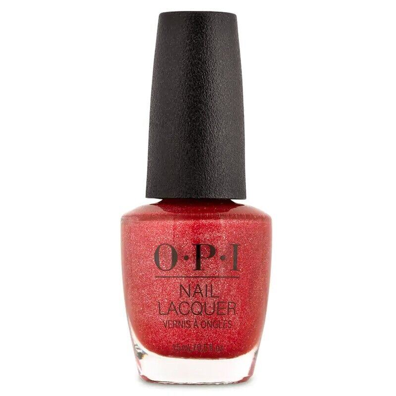 OPI Paint The Tinseltown Red Holographic Shimmer Nail Polish Lacquer. OPI Item Product Code HRN06
