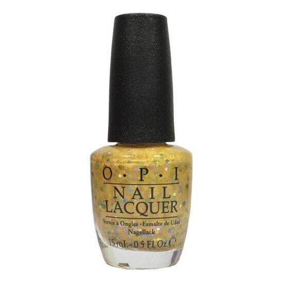 OPI Pineapples Have Peelings Too! Yellow & Multicoloured Glitter Nail Polish from the OPI Hawaii Collection. OPI Item Product Code NLH76