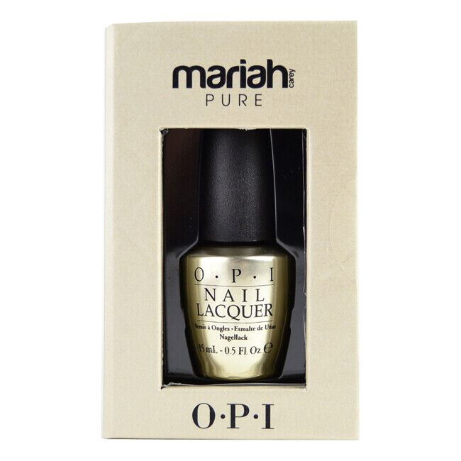 OPI 18K White Gold & Silver Pure Top Coat Mariah Carey Collection Gift Boxed