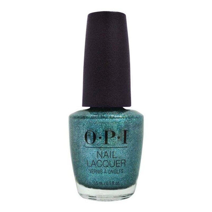 OPI Ready, Fete, Go! Teal Holographic Shimmer Nail Lacquer Polish. OPI Item Product Code HRN12