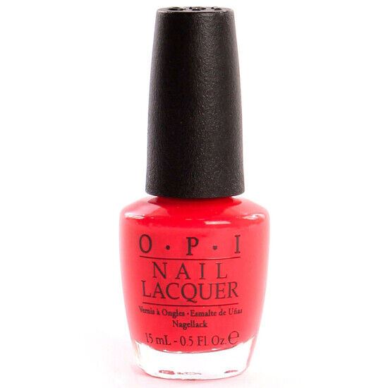 OPI Red Lights Ahead... Where? Vivid Red Creme Nail Polish from the Holland Collection. OPI Product Code NLH61