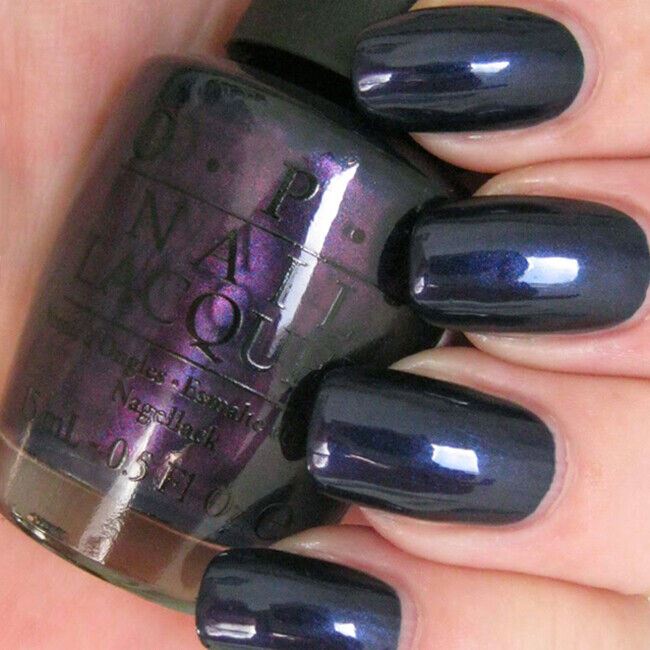 OPI Russian Navy Dark Blue Shimmer Nail Polish. OPI Item Product Code NLR54