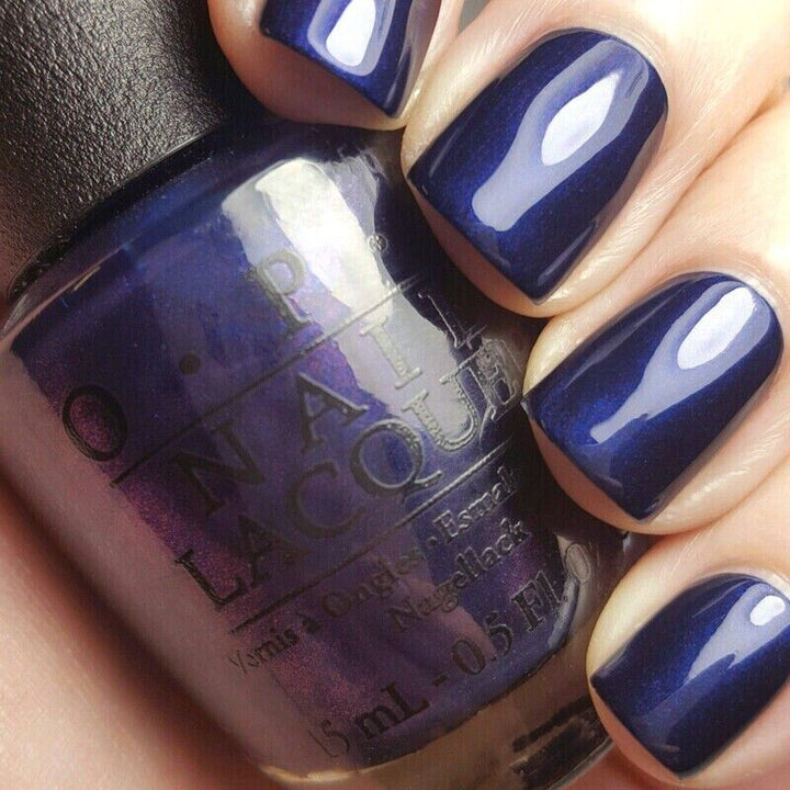 OPI Russian Navy Dark Blue Shimmer Nail Polish. OPI Item Product Code NLR54